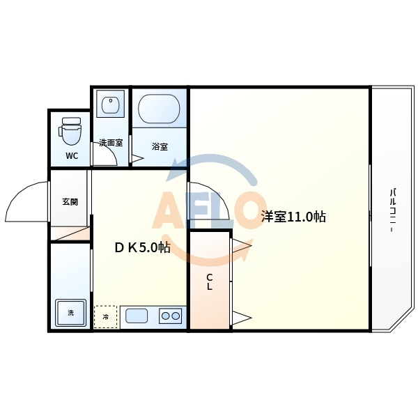 オーベル阪下の間取り|オーベル阪下　間取り