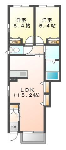 Ｌｅ　Ｓｏｌｅｉｌ　北棟の間取り