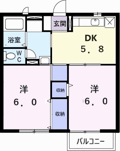 コーポトマトの間取り|間取図
