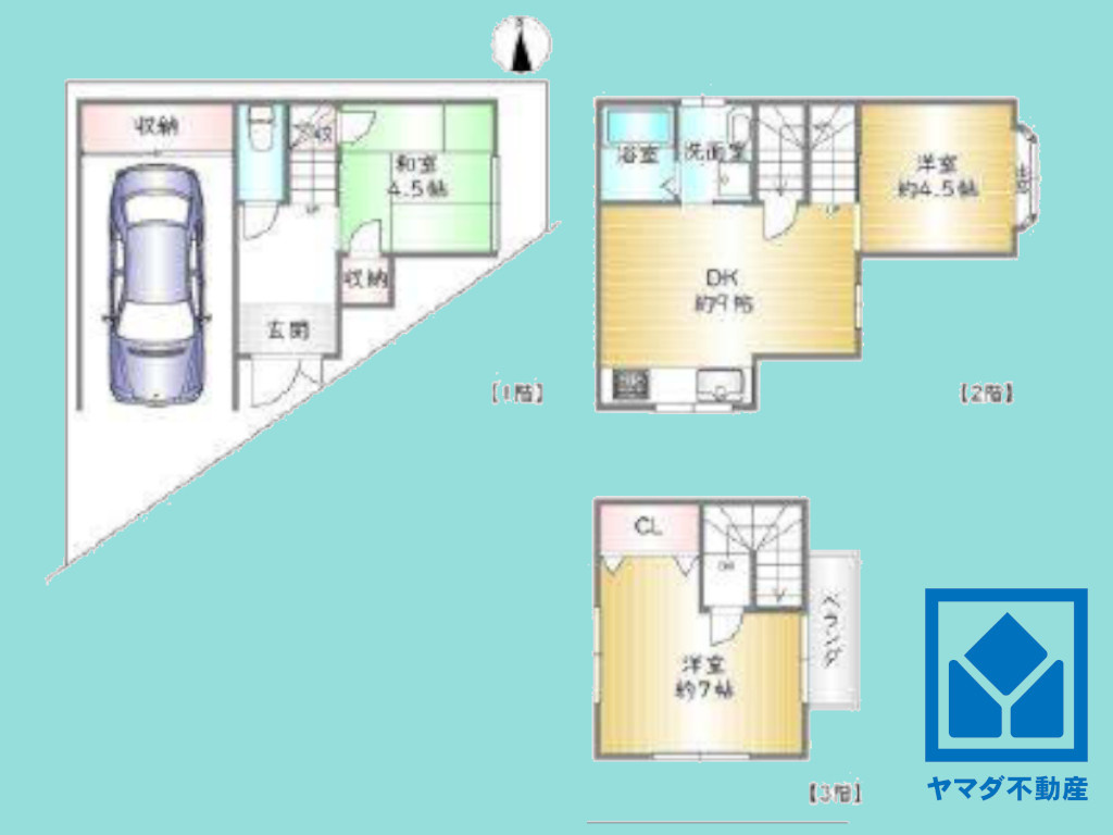 伏見区久我石原町  の間取り