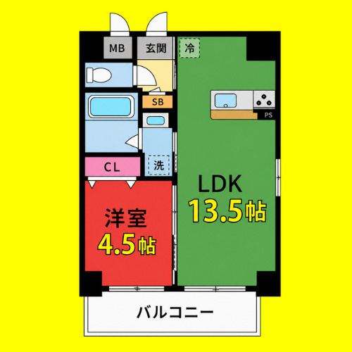 axis.LS　名古屋市賃貸　仲介手数料無料の間取り