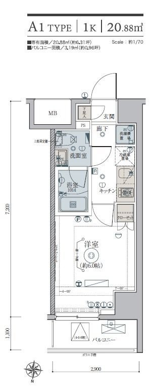 リヴシティ綾瀬ＷＥＳＴの間取り