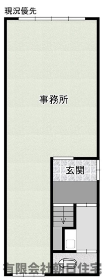 【間取り】 | 西津田3丁目2棟収益(1棟ビル/貸家) | 事務所1F間取りです