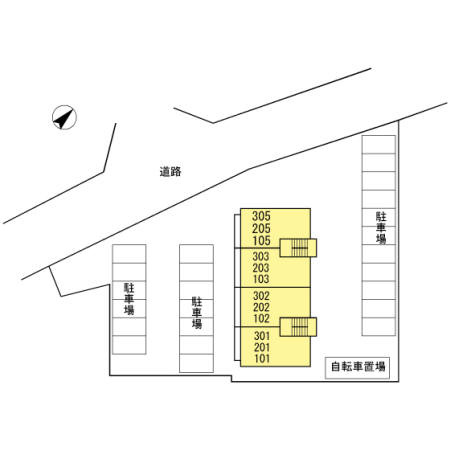グランマルシェ　　　刈谷市近郊の賃貸はクラスホームの区画図