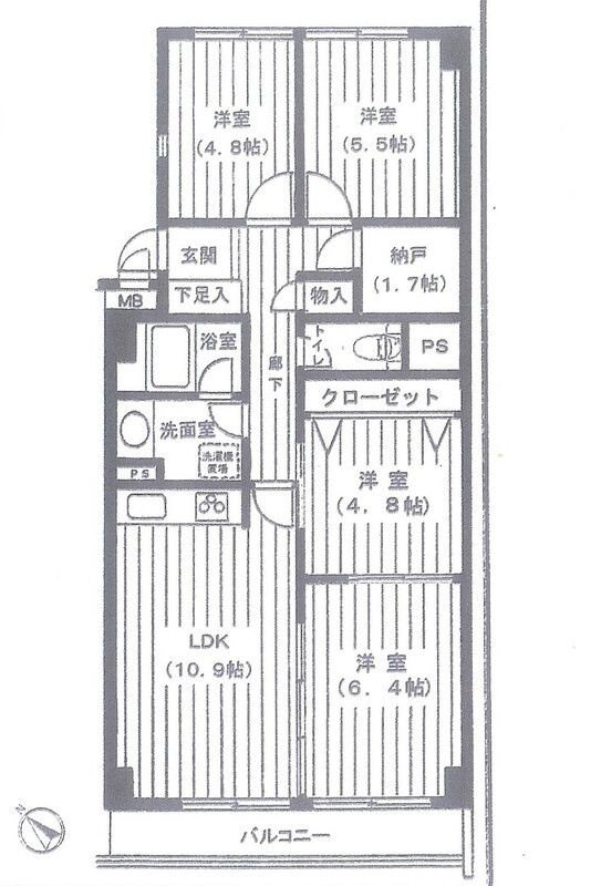 ファミール浜園の間取り