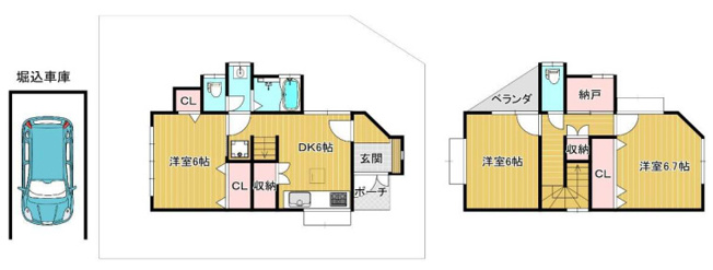 【間取り】 | 新甲陽町中古戸建