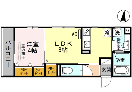 エルスール江坂の間取り