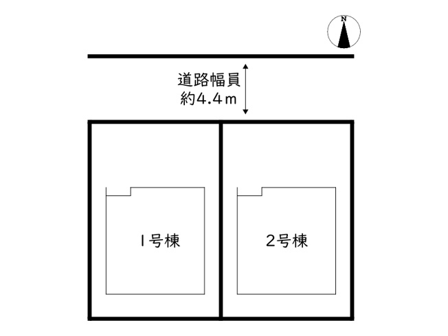 【区画図】 | 姫路市大津区長松4期／全2棟