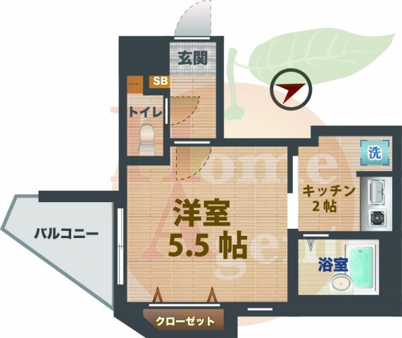 【間取り】 | プレール荻窪弐番館 | 1Kのお部屋です。