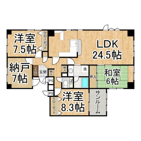 メイセイマンションの間取り