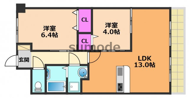 フェアパレスＳＴの間取り