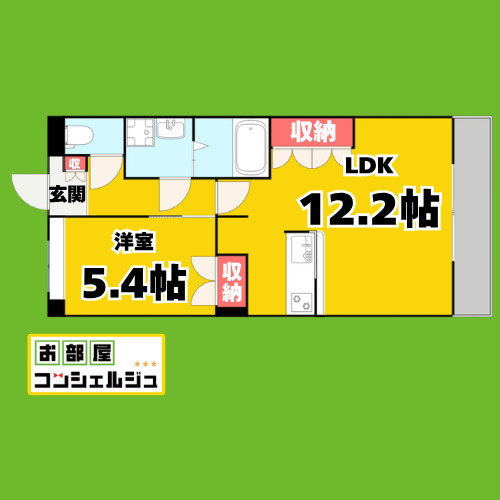 メゾングレース楠の間取り