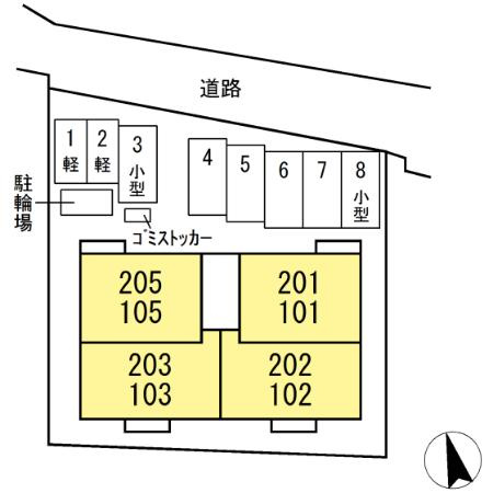 グランソレイユの区画図
