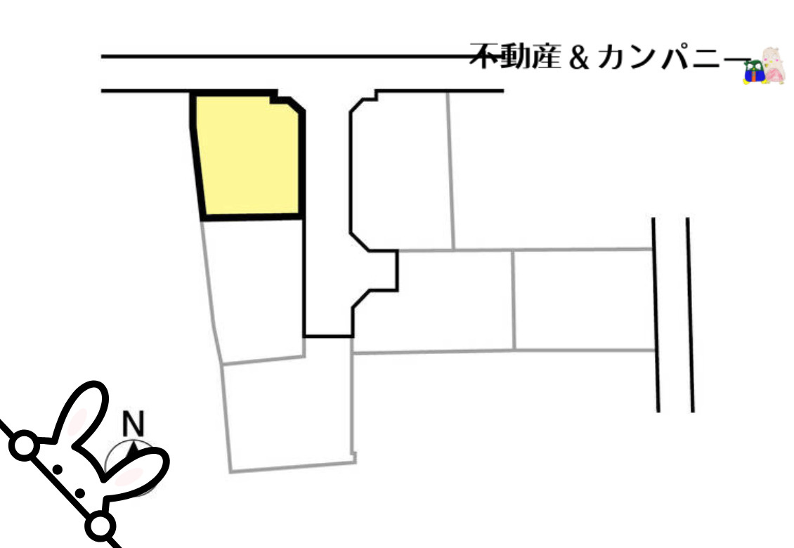 メルティータウン下吾川の土地図