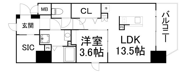 【間取り】 | ファーストフィオーレ新町ファジスタ