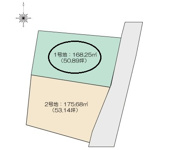 自社売地　富士市比奈　全2区画分譲地　1号地の画像