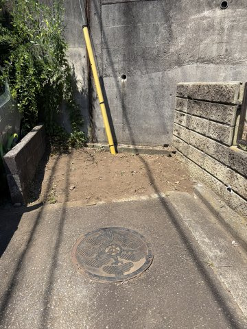 【 売主 】藤沢市大鋸3丁目　戸建の外観|バイク置場や自転車置き場に使えます