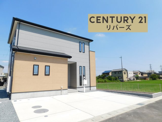 あま市新居屋久渕郷の新築一戸建の外観|◇２号棟◇　　ラスト１棟！！いつでもご案内出来ます♪（お問合せ当日、平日、水曜、夜間でもＯＫ）　敷地５４．３３坪！　駐車並列３台ＯＫ！　南に広い庭付き♪　南側棟無し、陽当たり良好！　スーパー徒歩６分♪