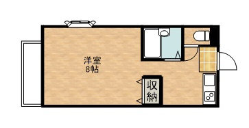 【間取り】 | リモージュK(1K)