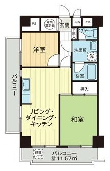 ライオンズプラザお茶の水の間取り|間取りです。