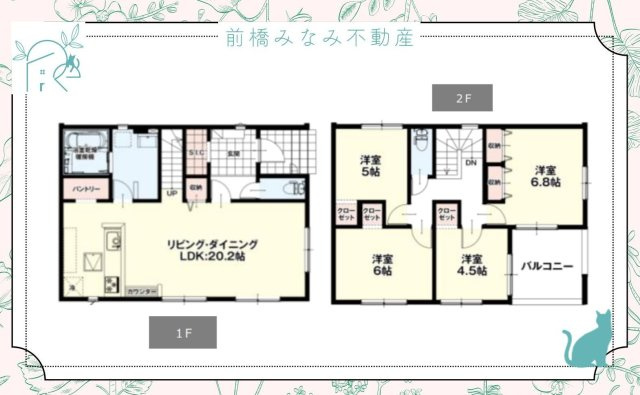 【新築】玉村町福島2期　３号棟(全４棟)　リガーレ　新築建売分譲の間取り