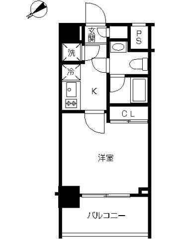 スカイコート池袋西壱番館の間取り