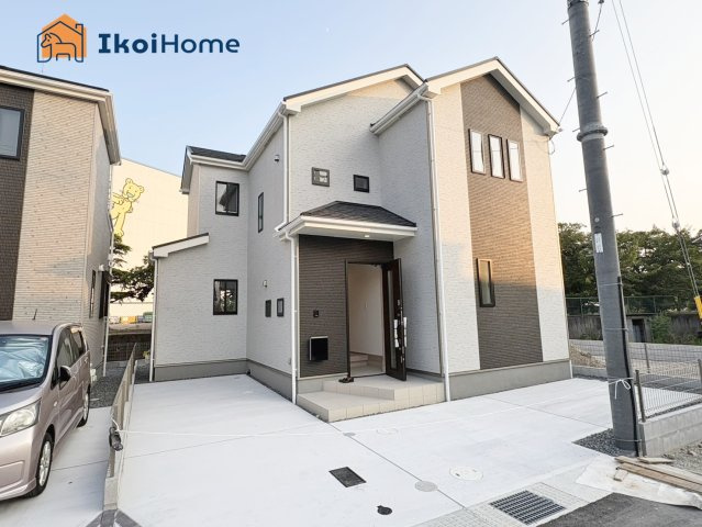 明石市魚住町西岡　F号棟　新築戸建の外観|【ホームページに現地動画掲載中】●年中無休：当日予約可●JR魚住駅近くて便利！全8棟現場の完成物件！