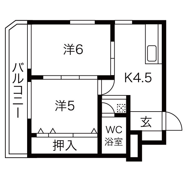 サンビラ大手前の間取り|サンビラ大手前　間取り
