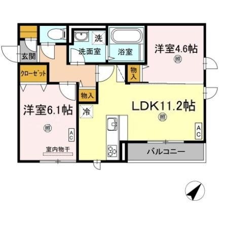 【間取り】 | ライフステージ　B棟