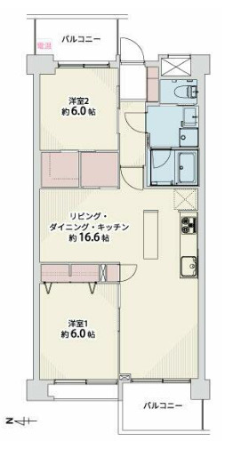 帝塚山セントポリアの間取り