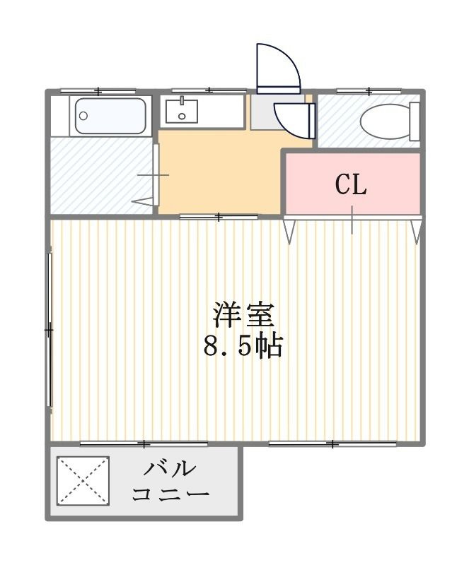 霜降コーポの間取り