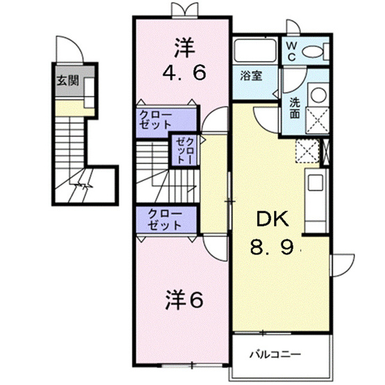 【間取り】 | ウエストサンＡ