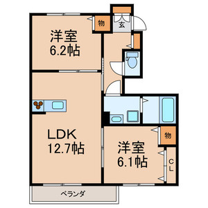 【間取り】 | ルミエール磯 | 間取りです。
