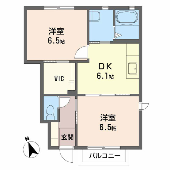 【間取り】 | エスポワールⅡA棟