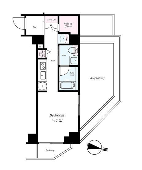 【間取り】 | B CITY APARTMENT SHINAGAWA WEST