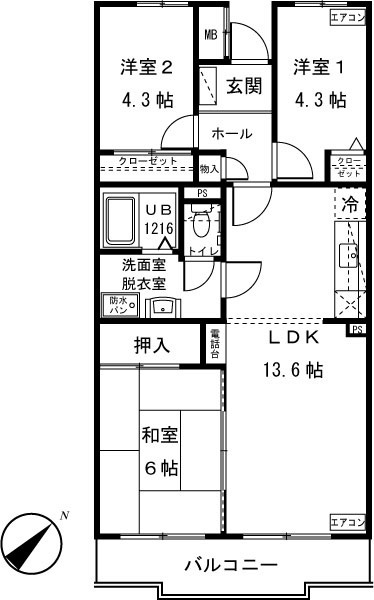 アガット日吉  の間取り