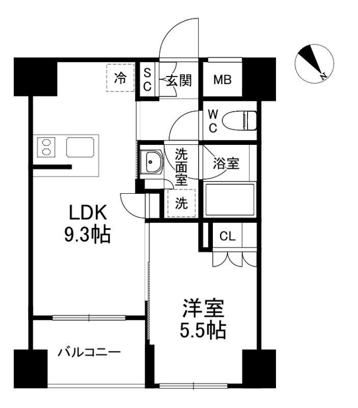 クレストコート世田谷松原の間取り|間取り図