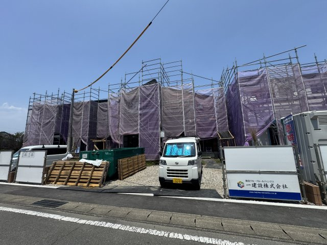 新築　高崎市新町第８　Livele Garden.S　8号棟の駐車場|現地写真　駐車スペースは2台分可能です！
