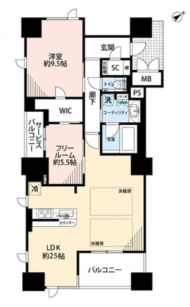 ユニハイム中之島堂島川タワーレジデンスの間取り