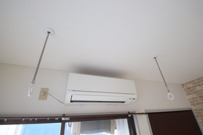 【設備】 | メゾンD | 室内干し器具
