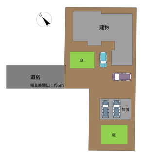 【区画図】 | 北秋田市脇神字平崎上岱114・中古住宅☆リフォーム中☆