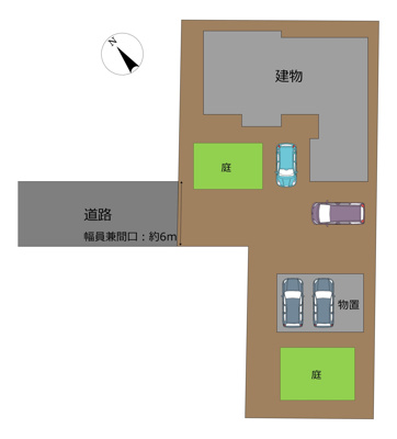 【区画図】 | 北秋田市脇神字平崎上岱114・中古住宅☆リフォーム中☆