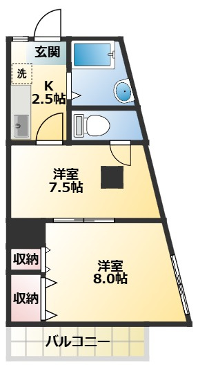 マンション美和の間取り