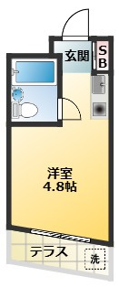 シティフラット25の間取り