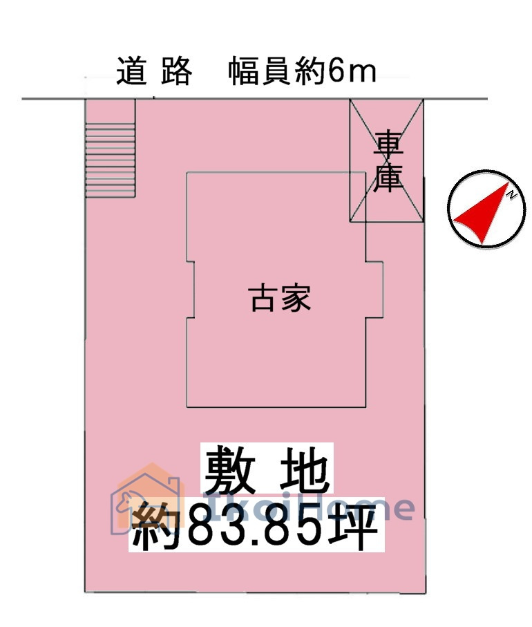 神戸市西区桜が丘中町1丁目　土地の土地図|●年中無休：当日予約可●掘り込み車庫1台ございます！洗面道路広々しております！