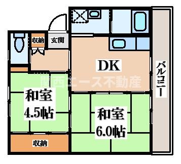 【間取り】 | ビレッジハウス千津ヶ谷