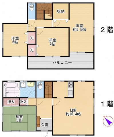 高崎市中里見町1101-1の間取り