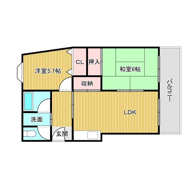 プリティハウスの間取り