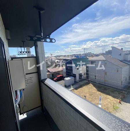 MELDIA新松戸のバルコニー