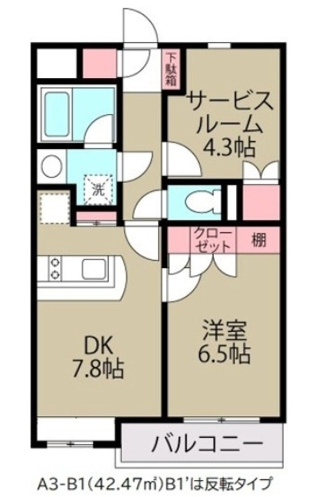 浦安市堀江５丁目のアパートの間取り
